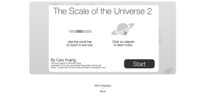 scale of universe